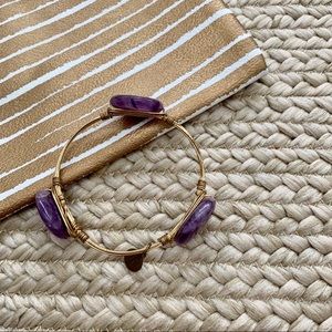 BOURBON & BOWTIE Purple Bangle 💜
